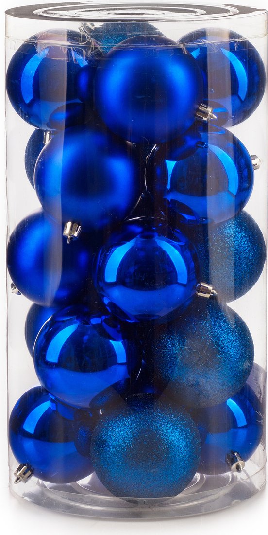 

Елочная игрушка Ausini VT25-04007-4 (синий, 20 шт)