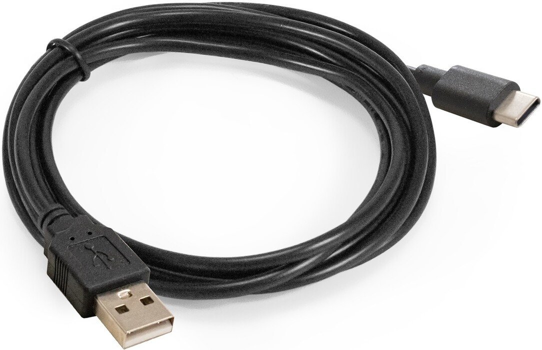 Кабель ExeGate EX-CC-USB2-AMCM-2.0 USB Type-A - USB Type-C (2 м, черный)