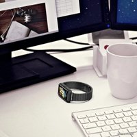 Браслет Rumi Snake металлический блочный для Huawei Band 7 (черный)