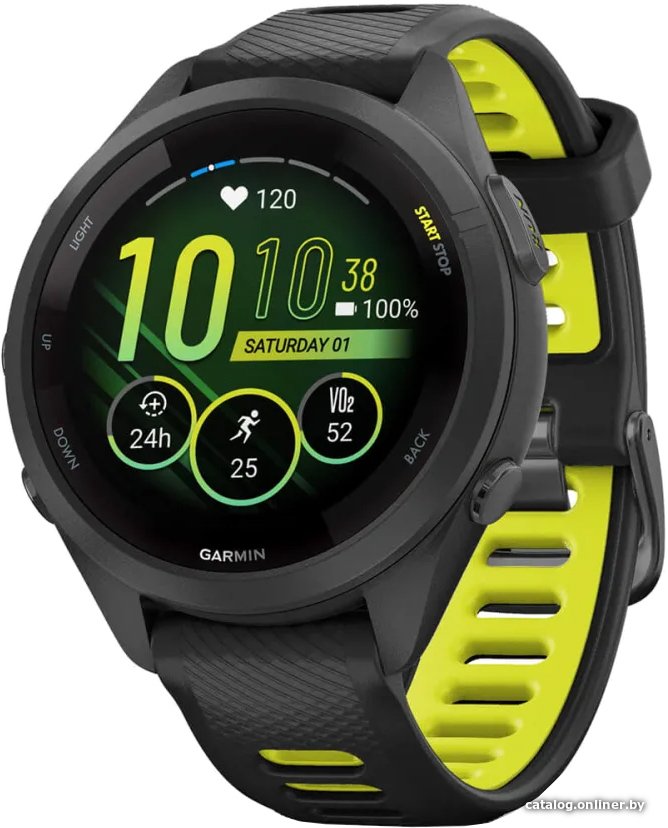 Умные часы Garmin Forerunner 265S (черный/желтый)