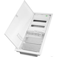 Бокс пластиковый Elektro-Plast MSF TWIN RP комбинированный, 2*12M+2xМП перф., N/PE-шинки, 1xSCHUKO, мет. дверь, белый RAL9016, 358x853x94mm, IP30 в Пинске