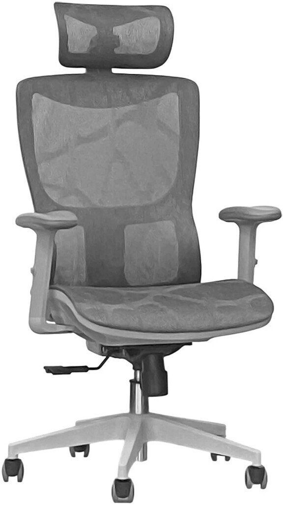 Офисное кресло SitUp Phantom Grey PL (сетка Grey/Grey)