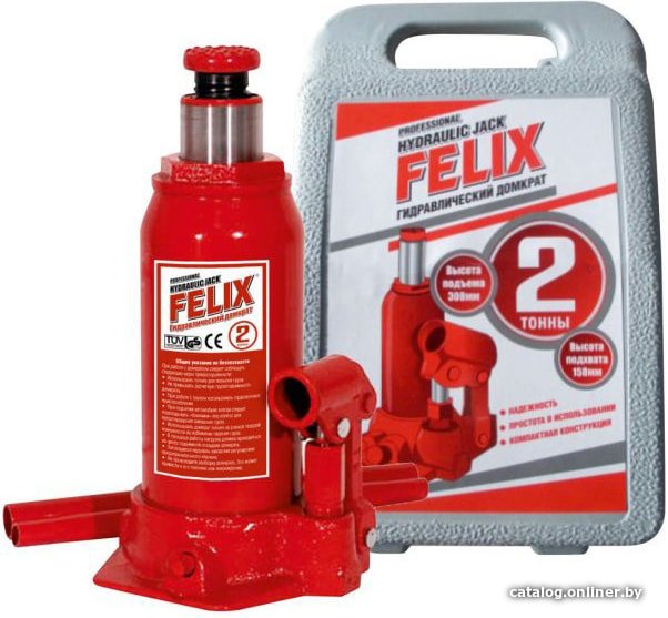 Бутылочный домкрат Felix 410060009 2т