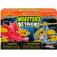 Вертолет Nikko Snap'n Play Красный дракон vs серый ветолет 20301