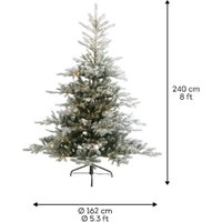 Ель Everlands Градис с микро LED 700L заснеженная 2.4 м