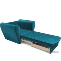 Кресло-кровать Мебель-АРС Квартет (бархат, сине-зеленый Star Velvet 43 Black Green)