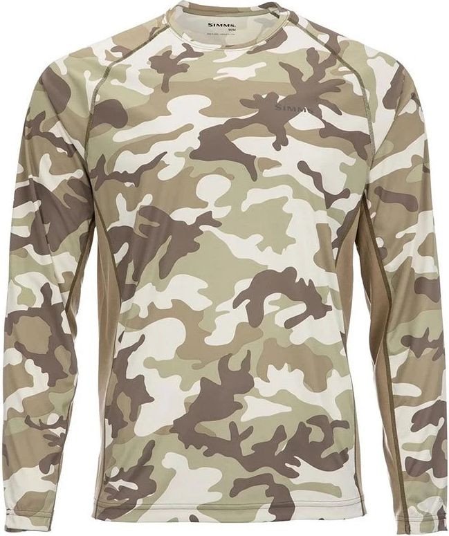 

Футболка Simms SolarFlex LS Crewneck - Print (XL, woodland camo sandbar)
