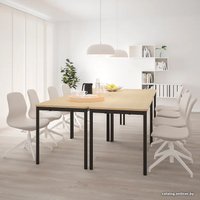 Кухонный стол Ikea Томмарюд 593.875.23 (дубовый шпон беленый/антрацит)