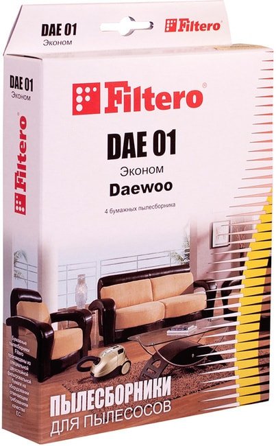 

Комплект одноразовых мешков Filtero DAE 01 Эконом (4 шт)