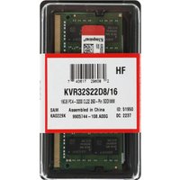 Оперативная память Kingston 16GB DDR4 SODIMM PC4-25600 KVR32S22D8/16