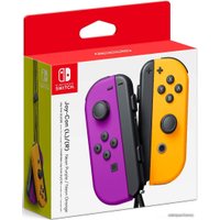 Геймпад Nintendo Joy-Con (неоновый фиолетовый/неоновый оранжевый)