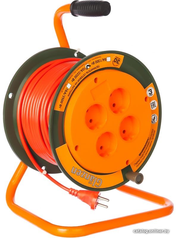 Удлинитель на катушке Glanzen EB-30-004