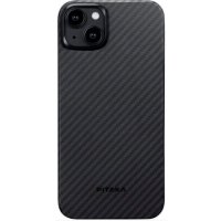 Чехол для телефона Pitaka MagEZ Case 4 для iPhone 15 Plus (1500D twill, черный/серый)