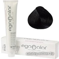 Крем-краска для волос AlterEgo Egocolor 1/0 черный