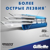 Бритвенный станок Gillette Mach3 Turbo 3D 2 сменные кассеты 7702018519989