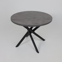 Кухонный стол Аврора Рига D950 (ароза реликтовая/черный)