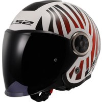 Мотошлем LS2 OF620 Classy Cool (M, белый/красный)