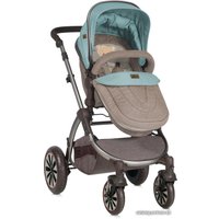Универсальная коляска Lorelli Aurora 2018 (3 в 1, Beige&Green Bear)
