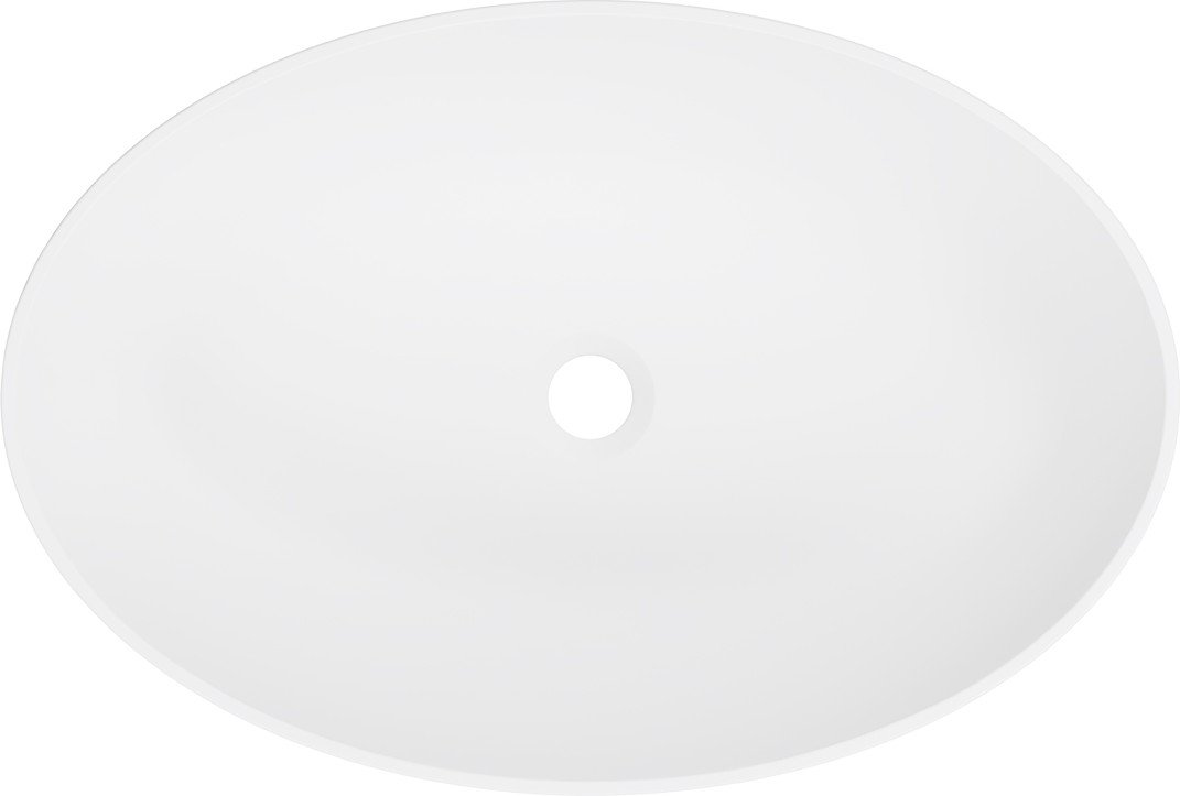 Умывальник Belux Джаз 540 Эллипс (18, белый матовый/Solid Surface)