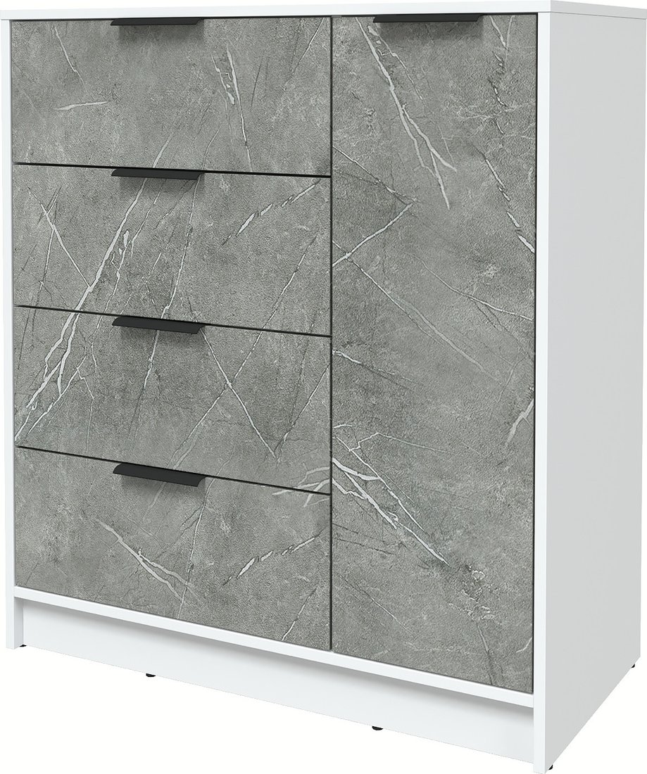 

Тумба Интерлиния Концепт КТ-Т90 Глосс (белый платинум/керамика)