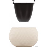 Вазон Альтернатива Жемчужина М8721 (4 л, бежевый)