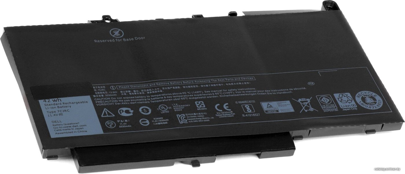 Аккумуляторы для ноутбуков Dell Latitude 12 E7270 11.4V 3500mAh