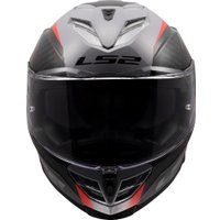 Мотошлем LS2 FF818 Storm III Dynamo (2XL, серый/красный)