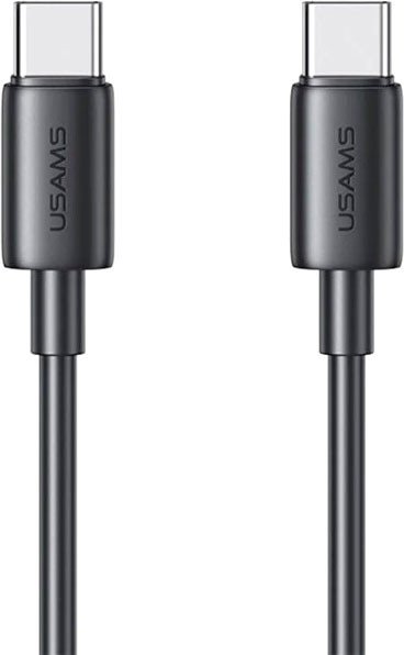 Кабель Usams US-SJ711 USB Type-C - USB Type-C (1 м, черный)