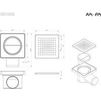 Трап/канал AM.PM Prime Flow W02BD-P11-010-01BM