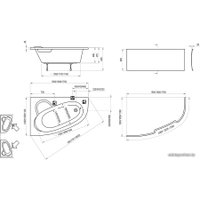 Ванна Ravak Asymmetric 160x105R C471000000