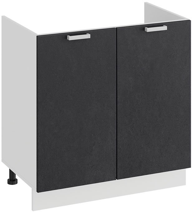 

Шкаф напольный Трия Гранита 1Н8М (белый/бетон графит)