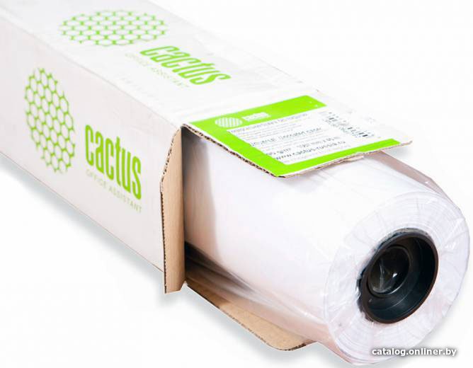 

Офисная бумага CACTUS 610 мм х 45.7 м 80 г/м2 CS-LFP80-610457E