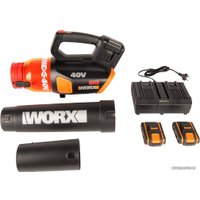 Ручная воздуходувка Worx WG584E (с 2-мя АКБ)