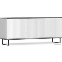Тумба Shtabe Royal 5041 эко (белый/металл бруклин/черный)