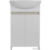  Doratiz Тумба под умывальник Doratiz Бора-бора 9912.014 (белая/светлый дуб)