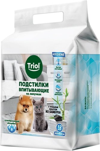 Triol с угольным фильтром на липучках 30551008 60x60 см (12 шт)