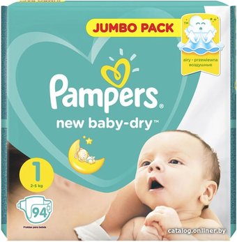 Подгузники Pampers New Baby-Dry 1 Newborn (94 шт)