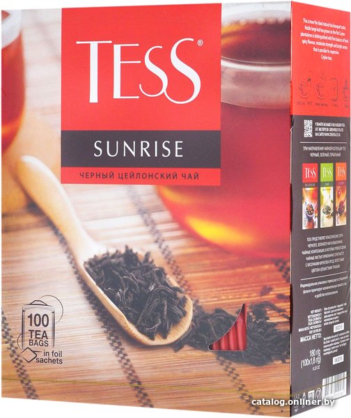 Черный чай Tess Sunrise 100 шт