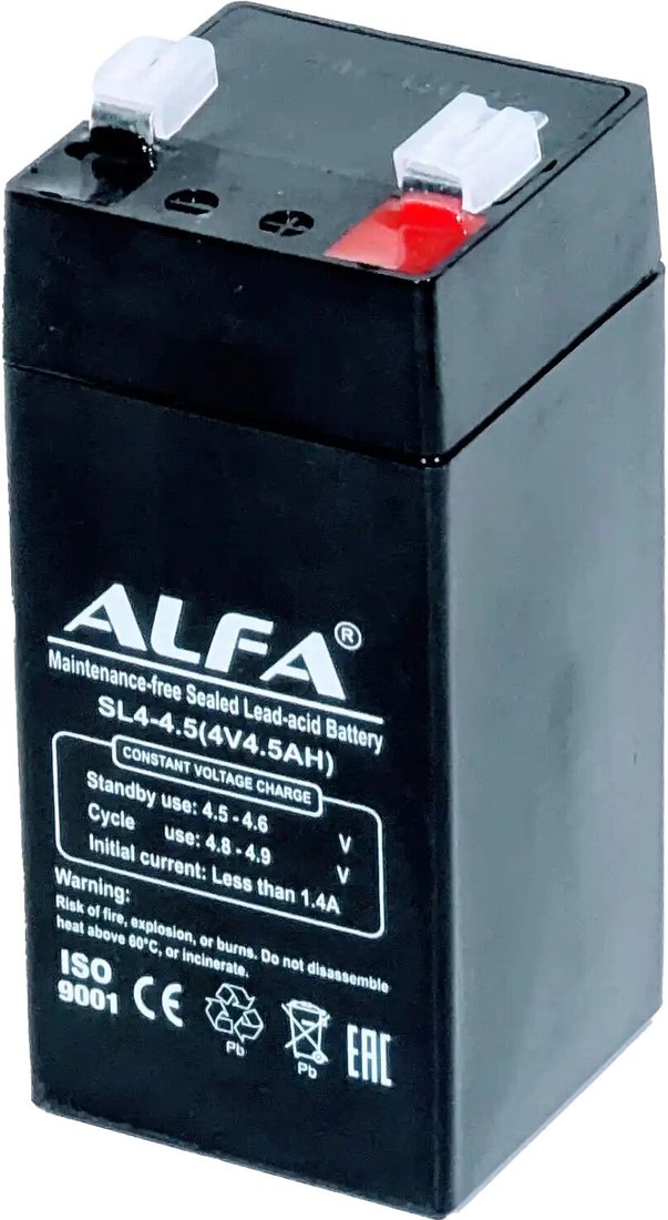 Аккумулятор для ИБП ALFA SL4-4.5 (4V-4.5Ah)