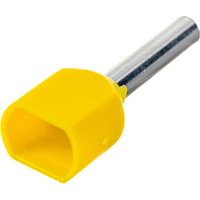 Наконечник-гильза для кабеля IEK НШвИ 2x1.0-10 UTE10-D2-3-100 (100 шт, желтый)