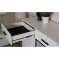 Комод Империал Йорк 2д1в2ящ (белый жемчуг-белый глянец)