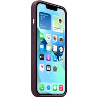 Чехол для телефона Apple MagSafe Leather Case для iPhone 13 (темная вишня)
