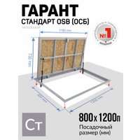Люк Lukoff Гарант с ОСБ плитой (80x120П см)