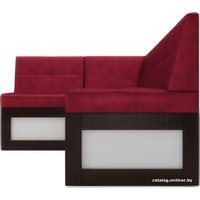 Угловой диван Мебель-АРС Нотис левый 207x82x132 (бархат красный Star Velvet 3 Dark Red)