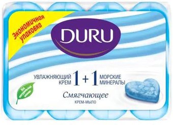Duru Крем-мыло 1+1 Увлажняющий крем & Морские минералы 4х80 г