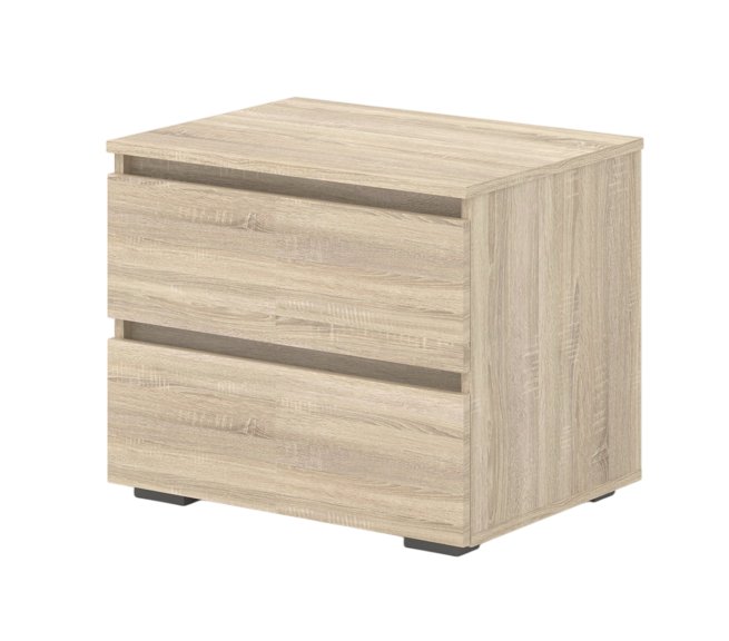 

Тумба Кортекс-мебель Бари 60 2ш (дуб сонома/дуб сонома/дуб сонома)