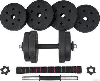 Набор гантелей с соединительным грифом  TREX Sport композитные 2x7.5 кг с соединительным грифом