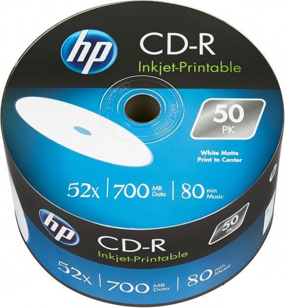 

CD-R диск HP 700Mb 52x 69301 (50 шт.)
