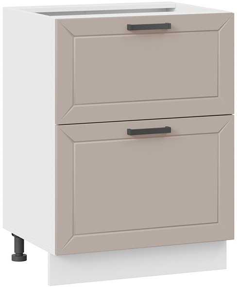 

Шкаф напольный Трия Лорас 1Н6Я2 (белый/холст латте)