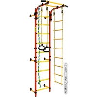 Детский спортивный комплекс Kampfer Strong Kid Wall Высота +26 (красный/желтый)
